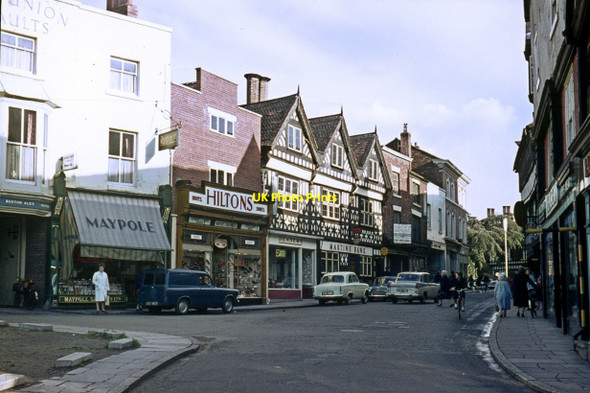 Photo 6"x4" High Street, Nantwich, 1963 Nantwich c1963