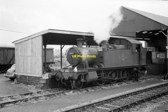 Photo 6"x4" Former Great Western Railway small prairie tank 5573 Ansford c1963