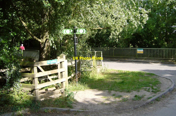 Photo 6"x4" Darent Valley Path at Castle Road Timberden Bottom c2007