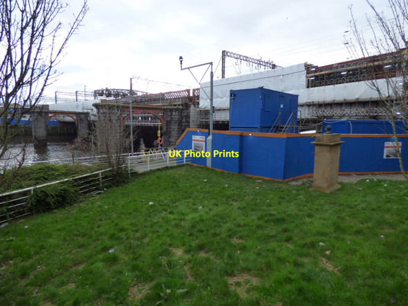 Photo 6"x4" Clyde Bridge renovation works Glasgow c2020