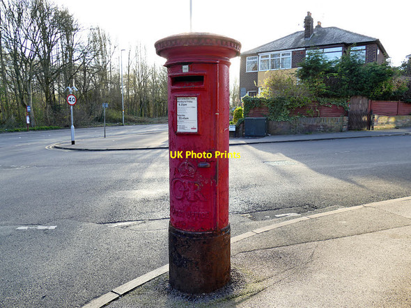 Photo 6"x4" Postbox at the corner of Abbey Road and Vesper Lane Horsforth c2020