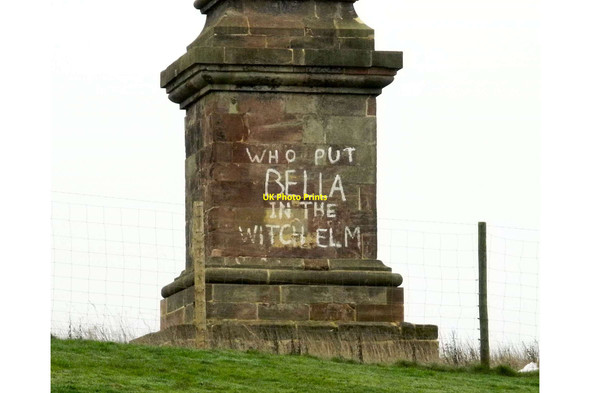Photo 6"x4" Graffiti on Wychbury Obelisk Hagley\/SO9181 c2012