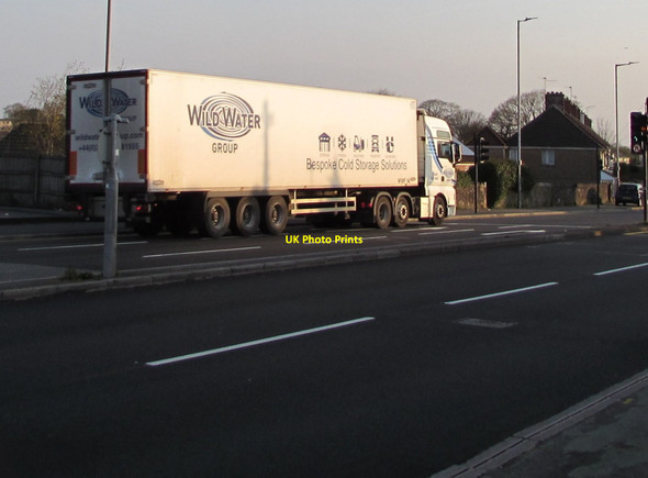Photo 6"x4" Wild Water Group articulated lorry on the A4051 Malpas Road, Newport Newport\/Casnewydd c2020