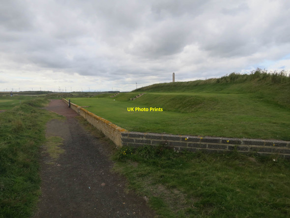 Photo 6"x4" Raised tees, Newbiggin Golf Club Newbiggin-by-the-Sea c2018