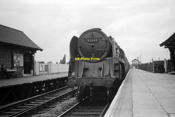 Photo 6"x4" BR Standard 9F 92045 at Neston North, 1960 Neston\/SJ2877 c1960