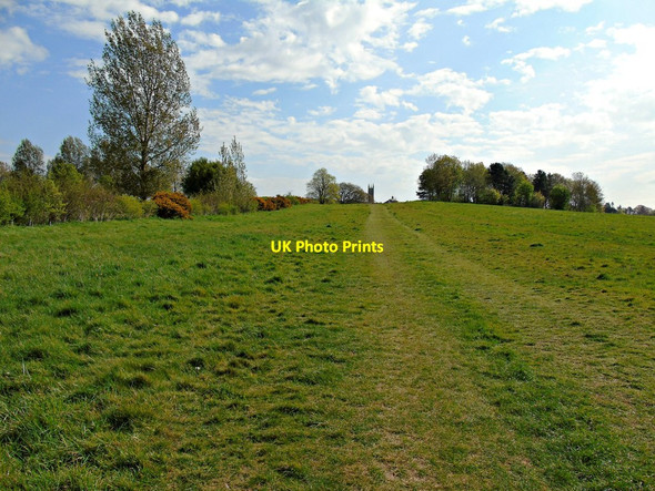 Photo 6"x4" Footpath to Warwick across the Racecourse Warwick c2020