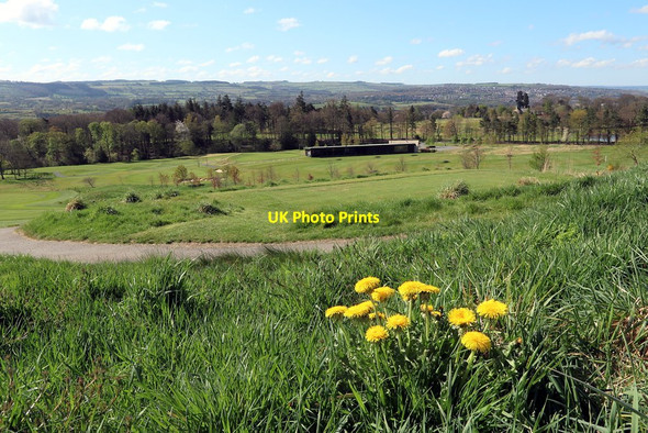 Photo 6"x4" Deserted golf driving range, Close House Houghton\/NZ1266 c2020