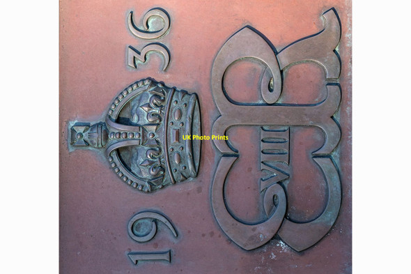 Photo 6"x4" Edward VIII cypher, Bangor Bangor\/J5081 c2020
