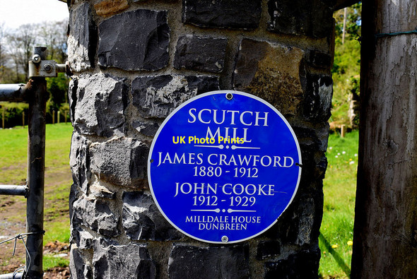 Photo 6"x4" Blue plaque, Milldale House, Dunbreen Mountjoy\/H4277 c2020