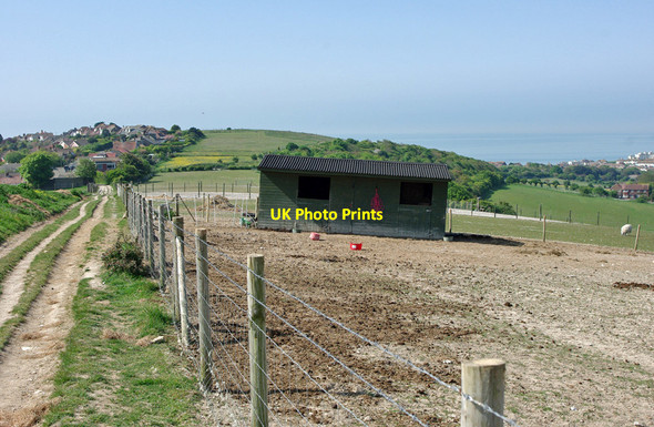 Photo 6"x4" Stables on slope Rottingdean c2010