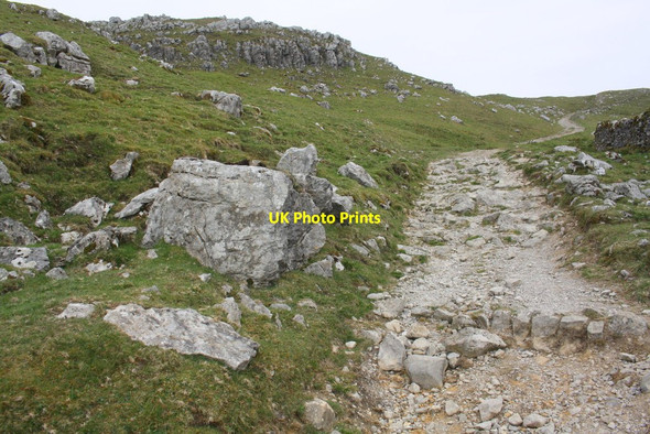 Photo 6"x4" Pennine Bridleway going east north of Rye Loaf Hill Kirkby Malham c2019