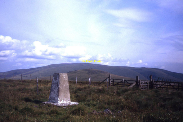 Photo 6"x4" Trig point on the summit of The Curr Sourhope c1994