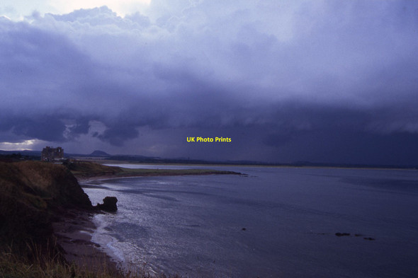 Photo 6"x4" View towards Winterfield Golf Club House and approaching thunderstorm Dunbar c1994