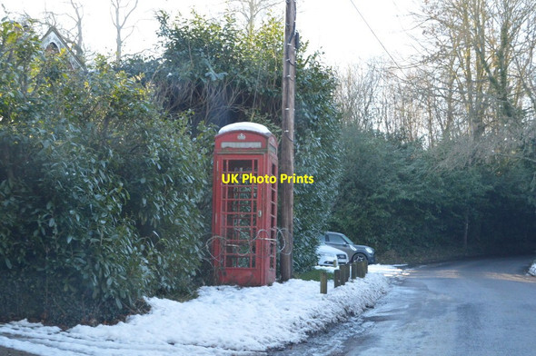 Photo 6"x4" Disused Telephone Box, Beechers Lodge Kipping's Cross c2019