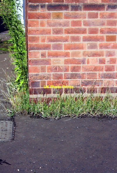 Photo 6"x4" Benchmark on BT telephone exchange, Evington Road Leicester c2017