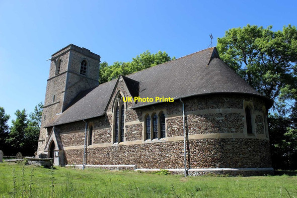 Photo 6"x4" All Saints Church, chancel end, Knapwell Knapwell c2020