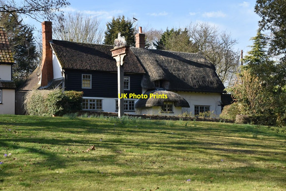 Photo 6"x4" Village sign, Widdington Widdington c2019