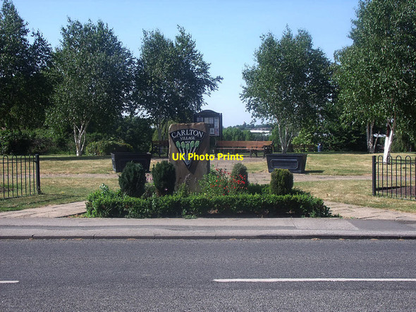 Photo 6"x4" Millennium stone, Carlton village green Rothwell\/SE3428 c2020