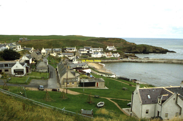 Photo 6"x4" Collieston and its harbour Collieston\/NK0328 c2001