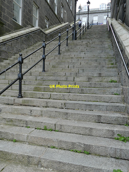 Photo 6"x4" Steps from College Street to Crown Terrace, Aberdeen Aberdeen\/NJ9206 c2019