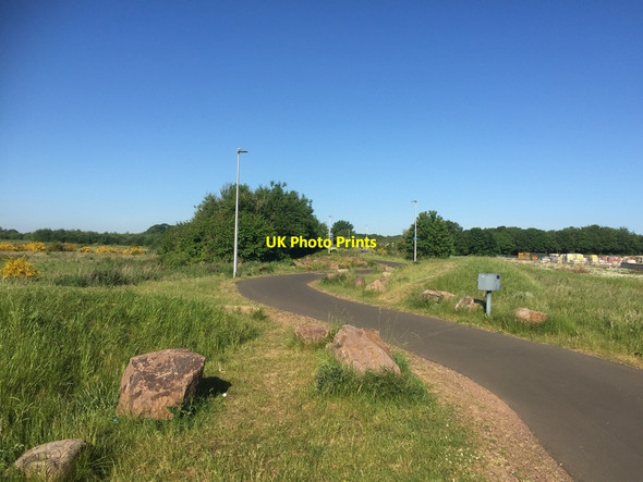 Photo 6"x4" Shawfair to Loanhead cycle path Millerhill c2020
