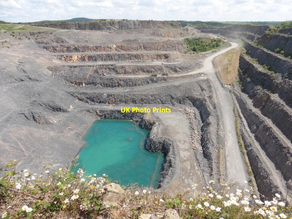 Photo 6"x4" Callow Hill Limestone Quarry Axbridge c2020