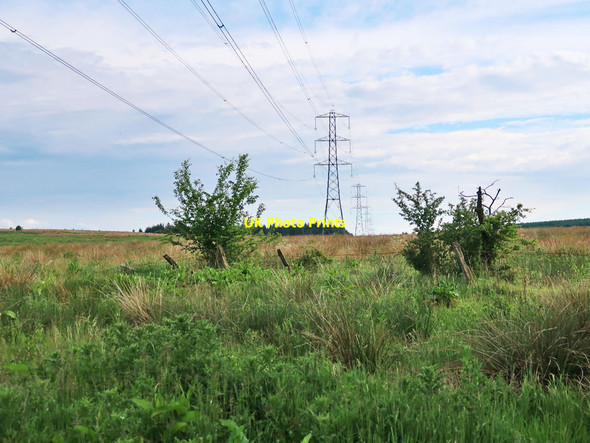 Photo 6"x4" High-voltage grid pylons near Ardochrig Laigh Carnduff c2020