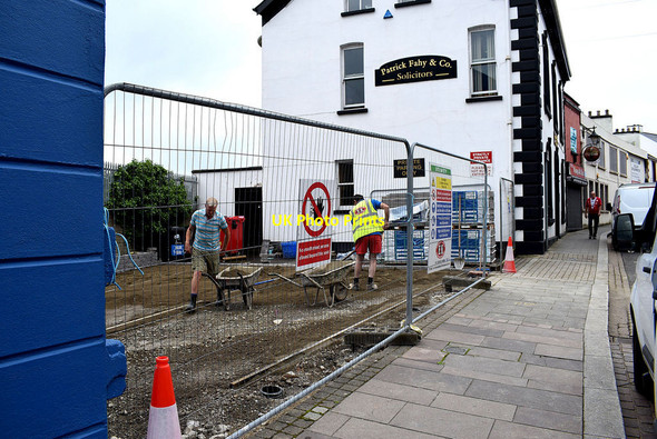 Photo 6"x4" Paving work along John Street, Omagh Omagh c2020