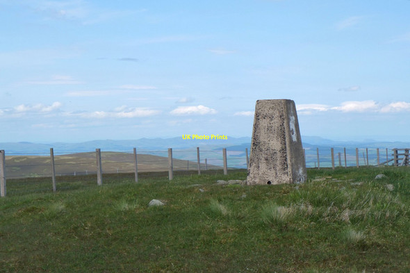 Photo 6"x4" Trig pillar, Dollar Law summit Dollar Law c2020