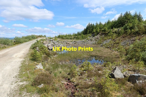 Photo 6"x4" Disused forestry quarry Braevallich c2020