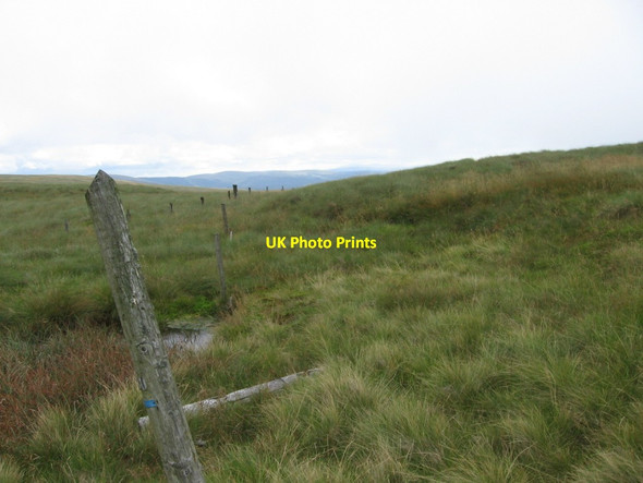 Photo 6"x4" Old fence on Keoch Rig Hog Hill\/NS6100 c2006