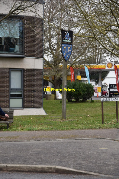 Photo 6"x4" Trumpington Village Sign Trumpington c2019
