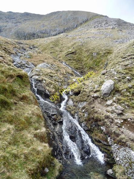 Photo 6"x4" Waterslide on the Allt Mam a' Phobuill Coire nan Laogh\/NG5125 c2009
