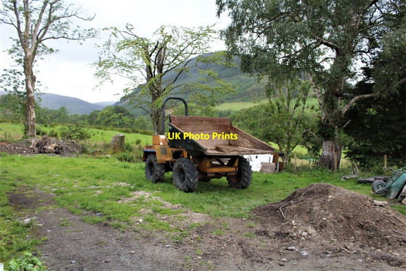 Photo 6"x4" Dumper truck at rest Penmachno c2020