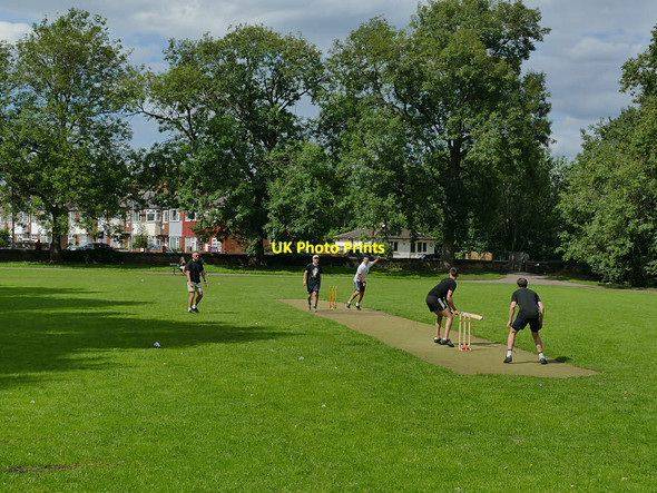 Photo 6"x4" Cricket in Burley Park Burley\/SE2734 c2020