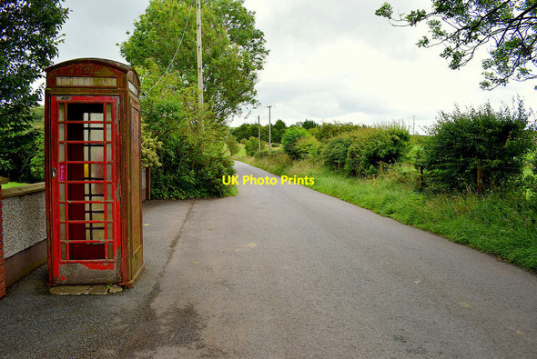 Photo 6"x4" Disused telephone box along Tursallagh Road Carrickmore c2020