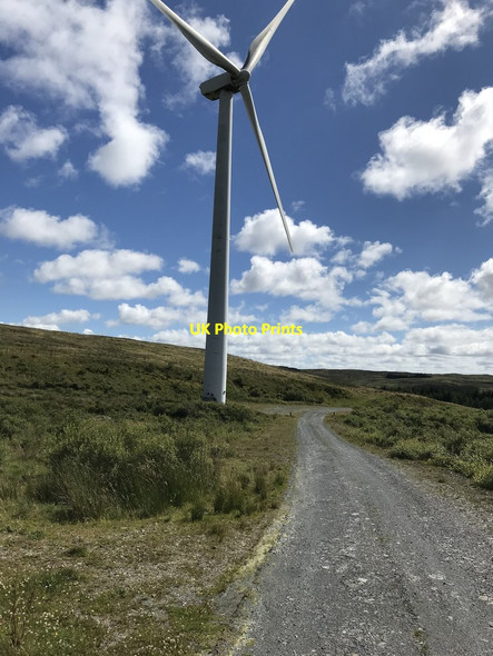 Photo 6"x4" Wind Turbine at Banc Nant-rhys Pont Rhydgaled c2020