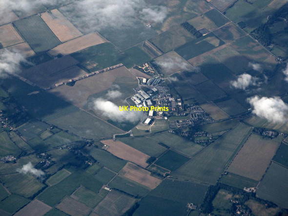 Photo 6"x4" Former RAF Hemswell from the air Glentworth c2020