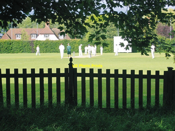Photo 6"x4" Cricket match on Bray Cricket Ground Bray\/SU9079 c2007