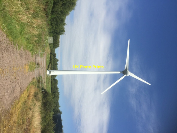 Photo 6"x4" Wind turbine, Hill of Strathcathro Brae of Pert c2020