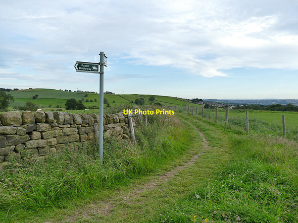 Photo 6"x4" Bend on the bridleway to Yeadon Guiseley c2020