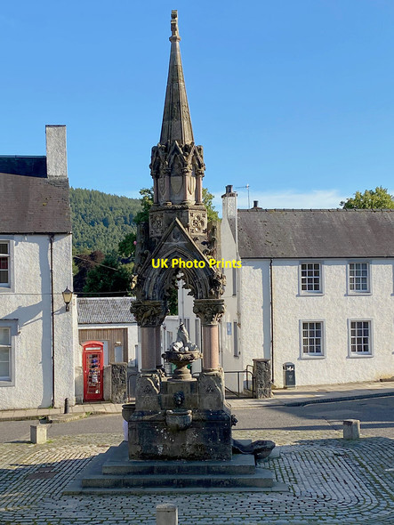 Photo 6"x4" Atholl Memorial Fountain Dunkeld c2020