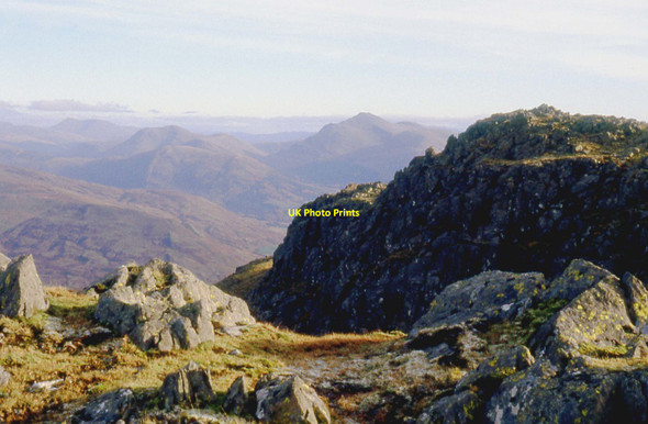 Photo 6"x4" Beinn a' Bh\u00c3\u00b9iridh, summit cliffs Innis Chonain c1995
