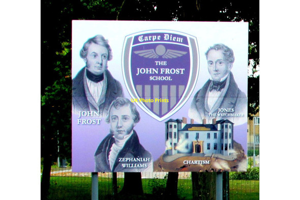 Photo 6"x4" Depiction of three Welsh Chartists, Newport Duffryn\/ST2985 c2020