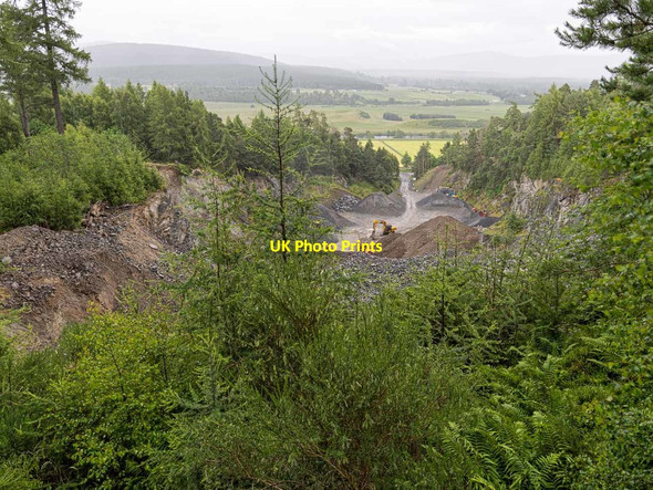 Photo 6"x4" Broomhill Quarry Dulnain Bridge c2020