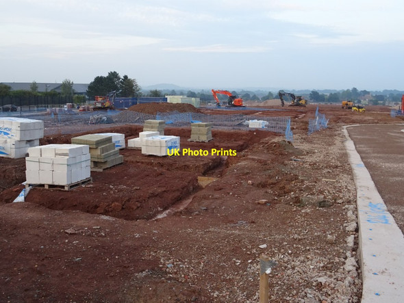 Photo 6"x4" Construction work on Malvern Rise - 14 August Great Malvern c2020 P1