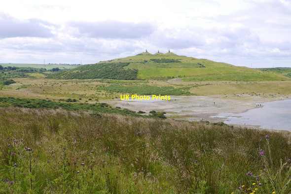 Photo 6"x4" Earthwork sculpture, St Ninians opencast Hill of Beath\/NT1490 c2020