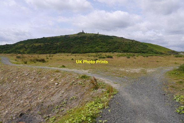 Photo 6"x4" Earthwork sculpture, St Ninians opencast Hill of Beath\/NT1490 c2020