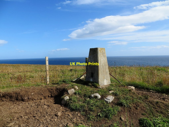 Photo 6"x4" Trig pillar on Swiney Hill Burrigill c2020