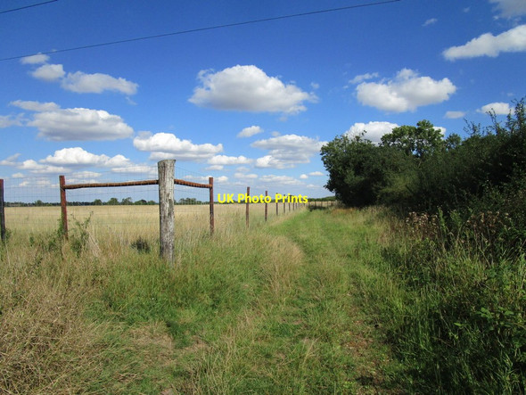 Photo 6"x4" Bridleway to the A15 Kirkby Underwood c2020
